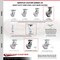 Service Caster 8 Inch Semi Steel Caster Set with Roller Bearings and Swivel Locks SCC SCC-35S820-SSR-BSL-4 - alternate 5